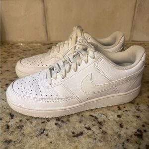Nike Court Vision Low Women's Sneakers All White Size 7